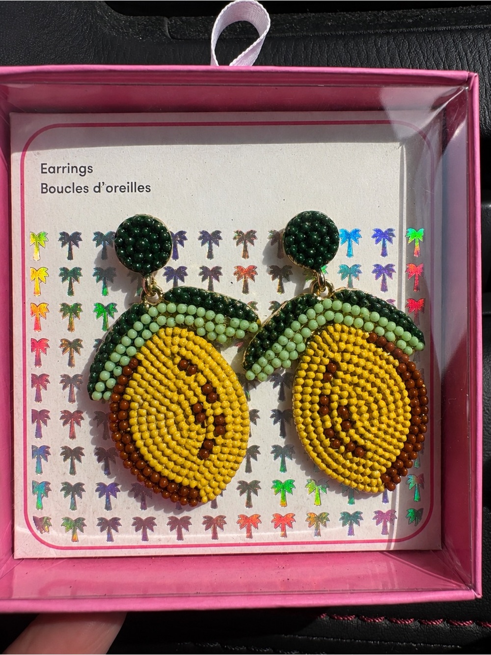 Lemon Drop Beaded Earrings (NWT)